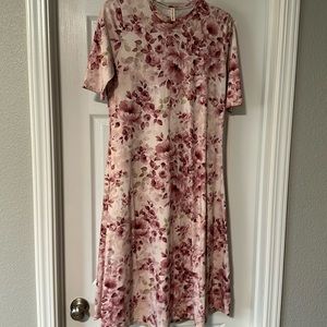 Orange Creek pink floral dress - size L- great condition
